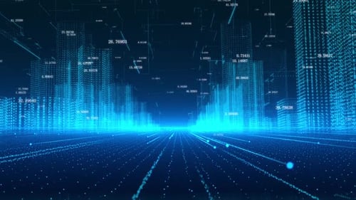 Big Data, Information, Holographic Technology, Smart City Shuttle