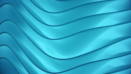 Abstract Blue Flowing Waves Seamless Background Loop