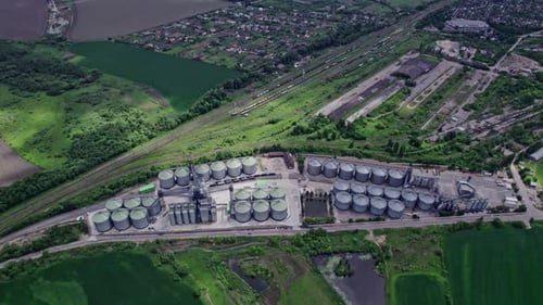 Getreideaufzug in der modernen Fabrik