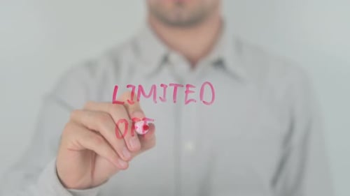 Writing Limited Offer with Red Marker