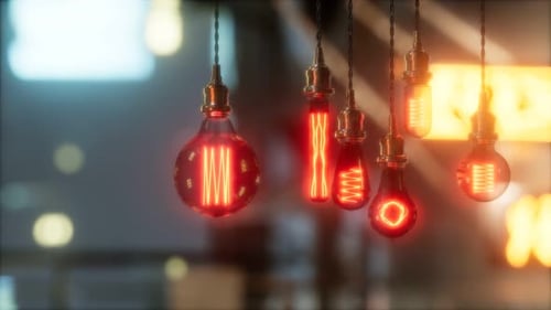 Alte Retro-Glühlampe im Vintage-Stil