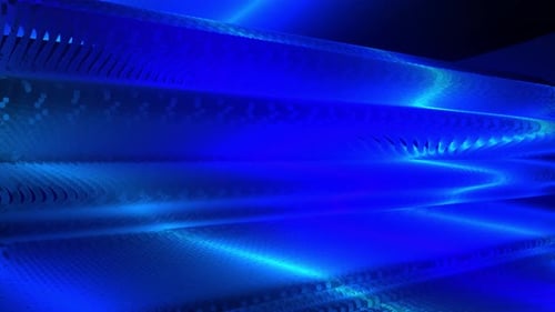 4K Abstract Blue Wavy Dot Background Seamless Loop