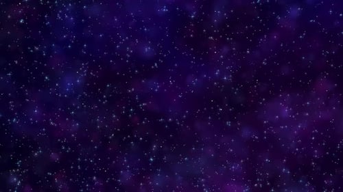 Blue Nebula Stars Field Travel Motion Loop Background