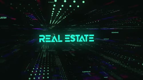Sci Fi Digital Economics Word Real Estate