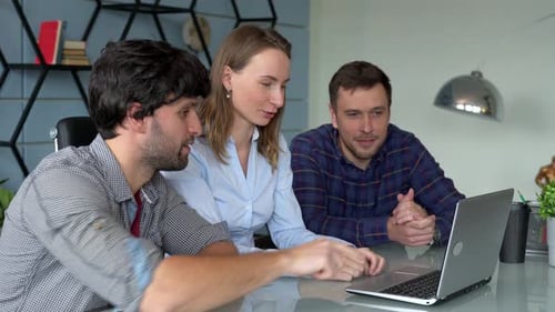 Group Business People Software Developers Working As Team Office