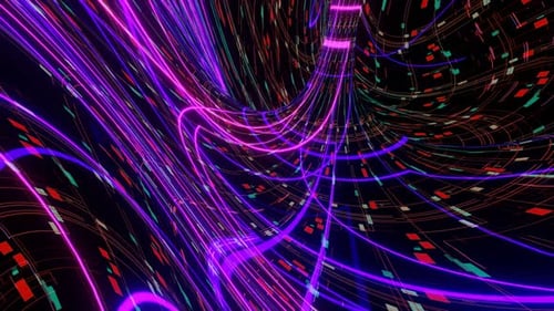 Abstrakte Neon-Disco-Lichter 02