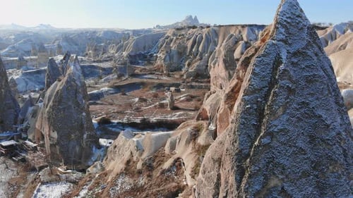 World Heritage, Cappadocia, Gereme, Turkey. Beautiful Mountains of Volcanic Origin.