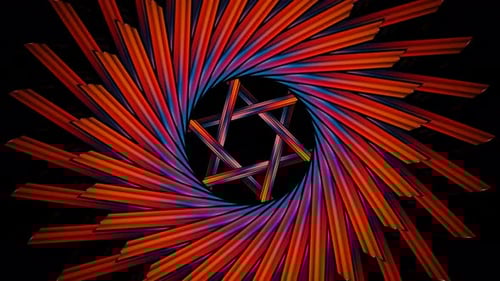 Abstract Pulsating VJ Loop Pattern