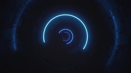 Túnel de neón oscuro VJ Lo