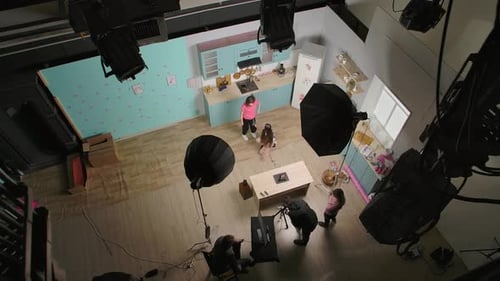 Backstage Video Shooting in the Cinema Pavilion