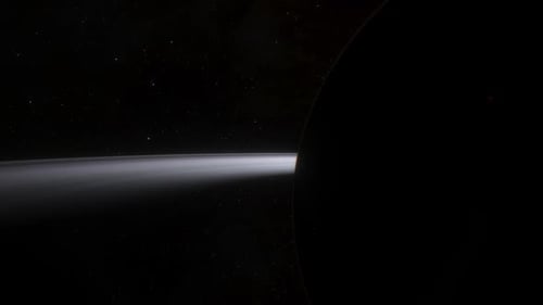 Weltraum-Hintergrund - Rocky Exoplanet