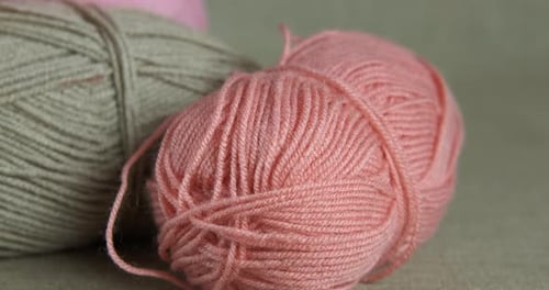 Colored Yarns on Table