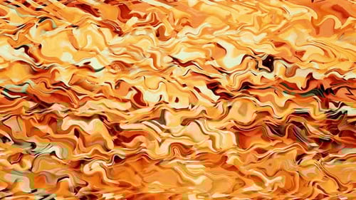 Orange Wavy Paint Flow