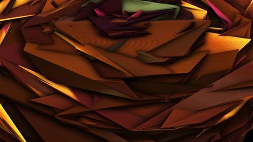 3D glühendes Dreieck Chaos
