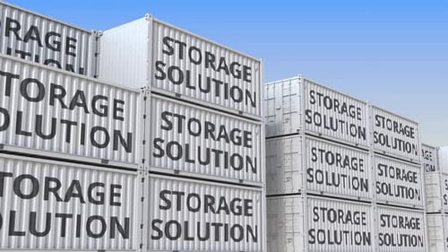 Conteneurs avec solution de stockage Texte