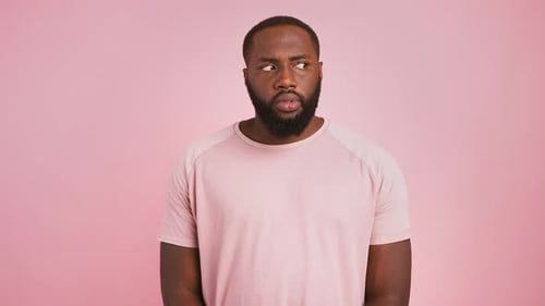 Man Has a Brilliant Idea, Smiles With Inspiration