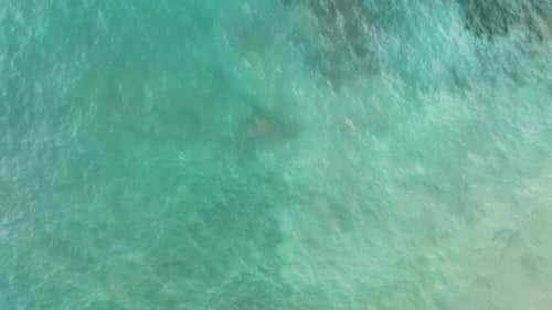 Fantastische Meerestextur Luftaufnahme 4 K Türkei Alanya