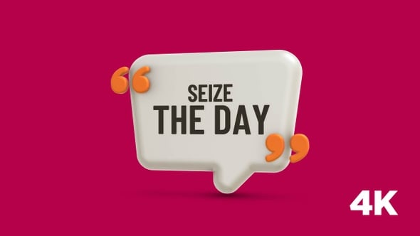 Inspirational Quote: Seize the Day, Backgrounds Motion Graphics ft ...