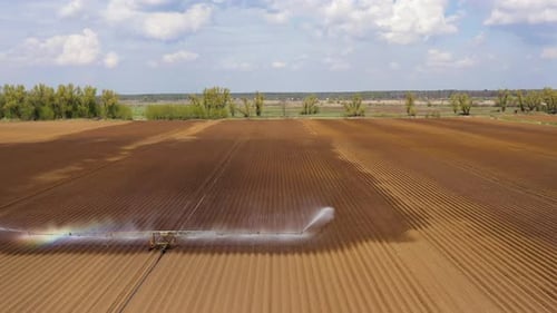 Irrigation System on Agricultural Land