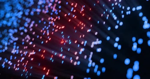 Hacking digital binary code matrix 01 background loop.