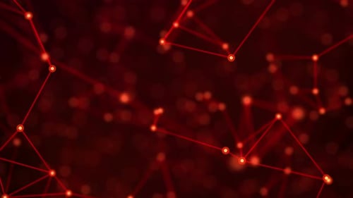 Abstract Red Digital Internet Social Network Background