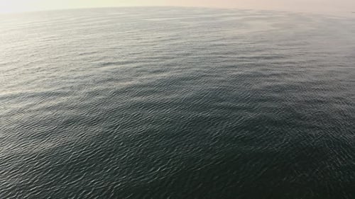Sea Waves on a Beautiful Sea in the Morning