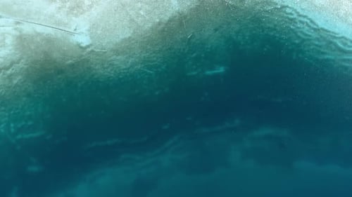 Aerial view of beautiful lake