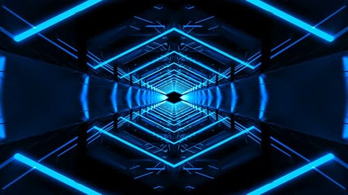 Blue Tunnel 4K