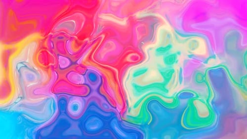 Abstract Fluid Gradient Colors Swirling Animation