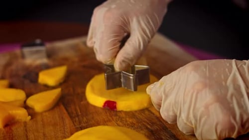Fruit Carving Into Decorative Shapes, Watermelon Basket
