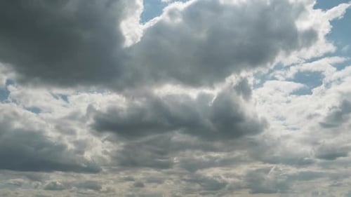 Clouds Time Lapse in a Blue Sky