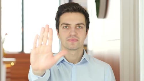 Stop, Gesture by Man, Indoor