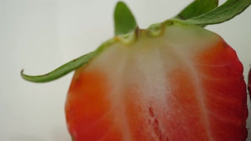 Erdbeerhintergrund aus nächster Nähe