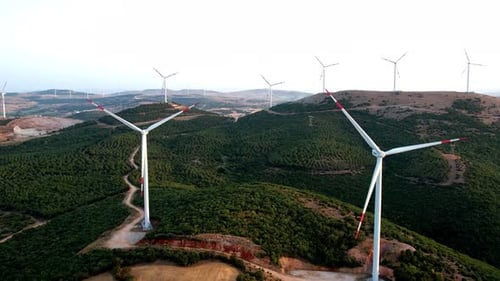 Windmühlen für die Stromerzeugung