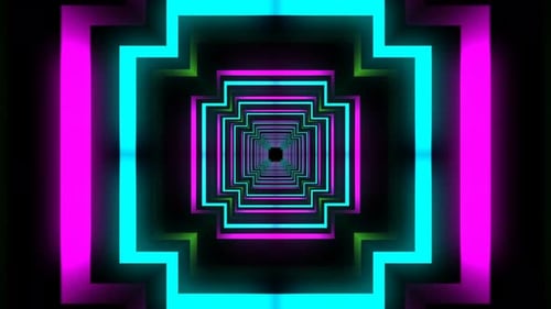 Abstract Lights Tunnel Background