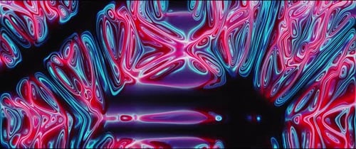 Dynamic Fluid Neon Glow Lines Background