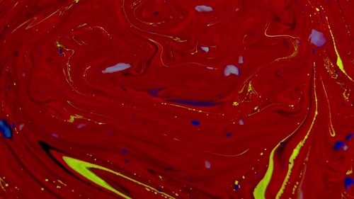 Abstrakte, psychedelische, flüssige Farbe, Spritzer, Farbmix, Kunstdesign, 6