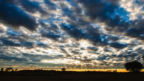 Glorious Sunrise over a Rural Landscape