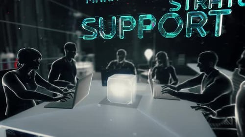 Futuristic Digital Business Concepts Animated Technology Titles