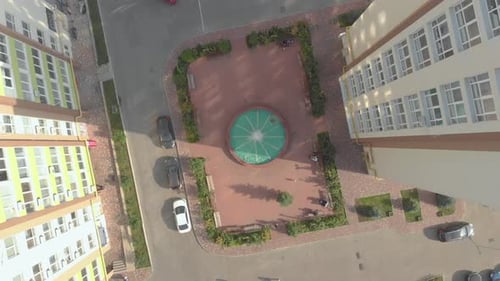 Courtyard And Fountain