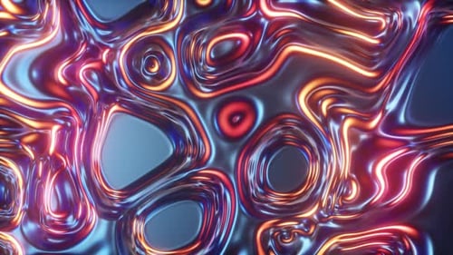 Surface d'huile holographique brillante abstraite