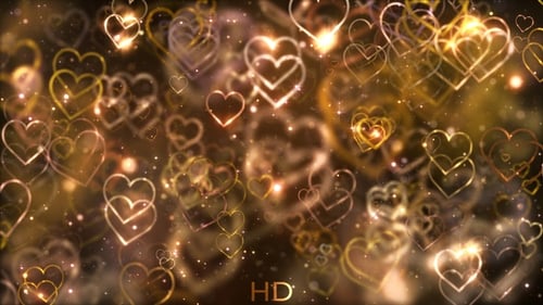 Liebes-Hintergrund Gold