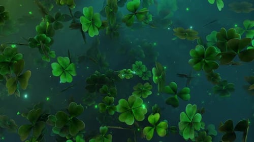 Fondo de hojas de trébol