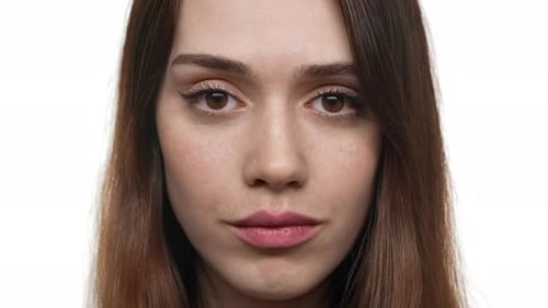 Auburn Haired Woman Smiling Close Up