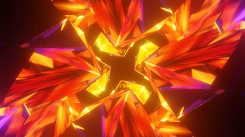 Abstract Pulsating Colorful Psychedelic Hypnotic VJ Seamless Loop