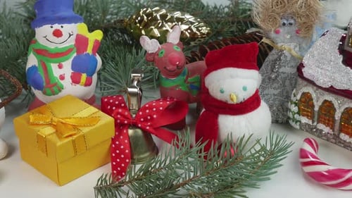 Festive Christmas Decorations and Gift Giving