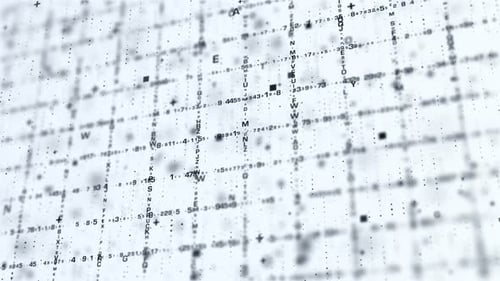 4K Digital coding and data background (loopable)