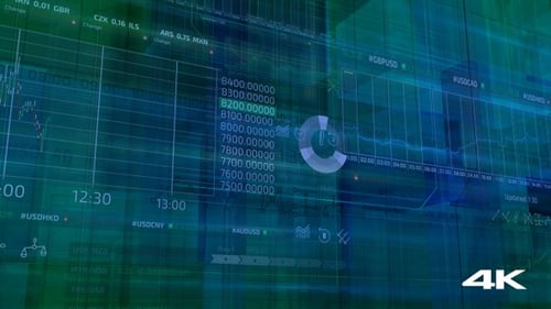 Corporate Digital Data and Financial Graphs Background Loop