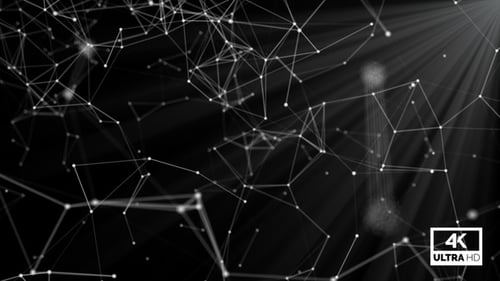 White Abstract Plexus Background Looped V3