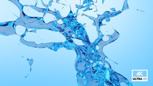 Clean Fluid Water Splash Transition
